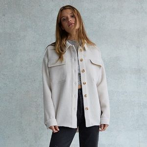 LA Hearts Oversized Shacket size XS/S Bone Color